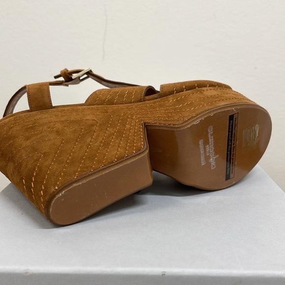 NWT Robert Clergerie Darlene Platform Suede Sandals MSRP $695 - Picture 7 of 9